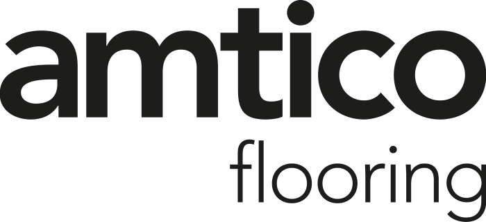 The image shows the Amtico Flooring logo in black text.